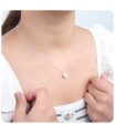 Valentine Heart Silver Necklace SPE-2249